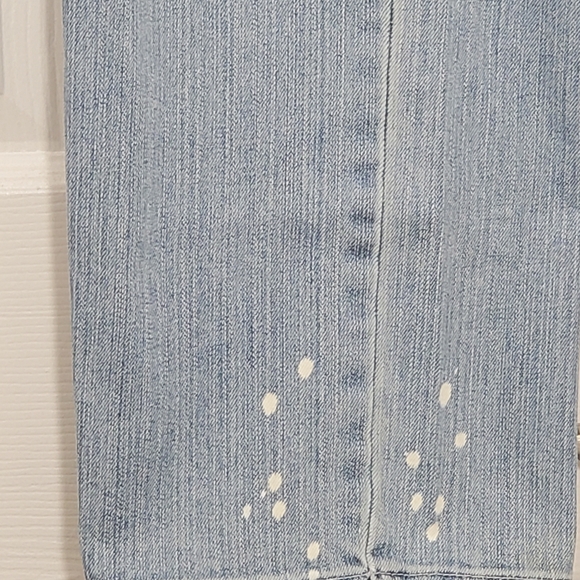 Lane Bryant Bleach Splatter Distressed Boyfriend Denim Jeans sz 20 Average - Picture 6 of 12